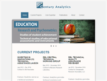 Tablet Screenshot of centuryanalytics.com